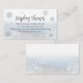 サンタベビークリスマスベビーシャワーディスプレイシャワー エンクロージャーカード (正面/裏面)