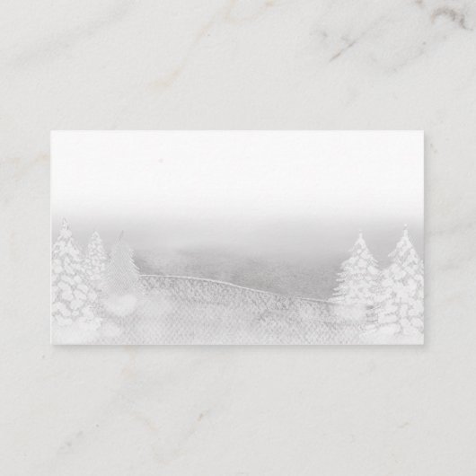 サンタベビークリスマスベビーシャワーディスプレイシャワー エンクロージャーカード (裏面)