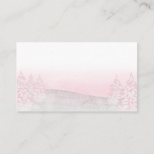 サンタベビークリスマスベビーシャワーディスプレイシャワーE エンクロージャーカード (裏面)