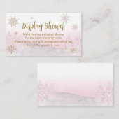 サンタベビークリスマスベビーシャワーディスプレイシャワーE エンクロージャーカード (正面/裏面)