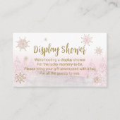 サンタベビークリスマスベビーシャワーディスプレイシャワーE エンクロージャーカード (正面)