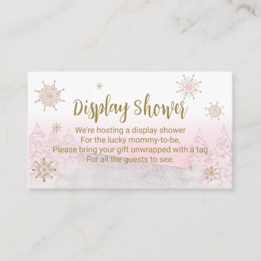 サンタベビークリスマスベビーシャワーディスプレイシャワーE エンクロージャーカード (正面)