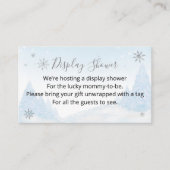 サンタベビークリスマスベビーシャワーディスプレイシャワーEn エンクロージャーカード (正面)