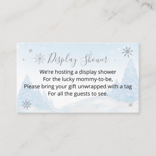 サンタベビークリスマスベビーシャワーディスプレイシャワーEn エンクロージャーカード (正面)