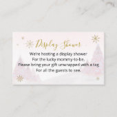 サンタベビークリスマスベビーシャワーディスプレイシャワーEn エンクロージャーカード (正面)