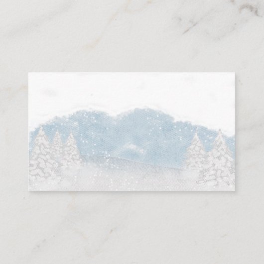 サンタベビークリスマスベビーシャワーディスプレイシャワーEn エンクロージャーカード (裏面)