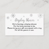 サンタベビークリスマスベビーシャワーディスプレイシャワーEn エンクロージャーカード (正面)