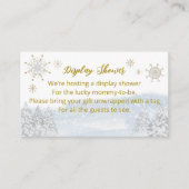 サンタベビークリスマスベビーシャワーディスプレイシャワーEn エンクロージャーカード (正面)