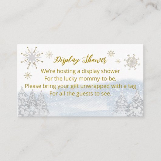 サンタベビークリスマスベビーシャワーディスプレイシャワーEn エンクロージャーカード (正面)