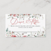 サンタベビークリスマスベビーシャワーニュートラルおむつ エンクロージャーカード (正面)