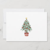 サンタベビークリスマスベビーシャワーパーティー写真 招待状 (裏面)