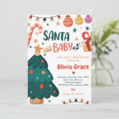 サンタベビークリスマスベビーシャワーパーティー 招待状 (スタンド正面)