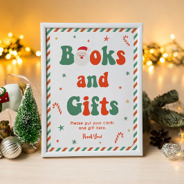 サンタベビークリスマスベビーシャワーブックとギフト ポスター