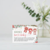 サンタベビークリスマスベビーシャワーブックベビー エンクロージャーカード (スタンド正面)