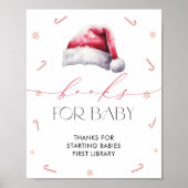 サンタベビークリスマスベビーシャワーブックベビー ポスター (正面)