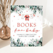 サンタベビークリスマスベビーシャワーブックベビー 台座サイン