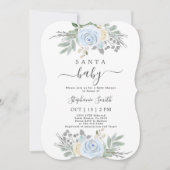 サンタベビークリスマスベビーシャワーボーイ招待状 招待状 (正面)