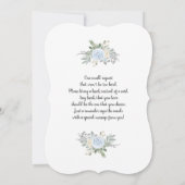 サンタベビークリスマスベビーシャワーボーイ招待状 招待状 (裏面)