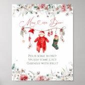 サンタベビークリスマスベビーシャワーマムオーサバー ポスター (正面)