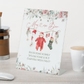 サンタベビークリスマスベビーシャワーマムオーサバー 台座サイン (インサイチュ)