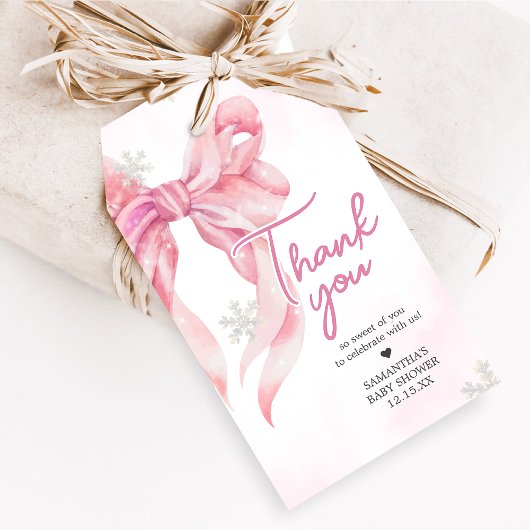 サンタベビークリスマスベビーシャワーメッセージカード ギフトタグ