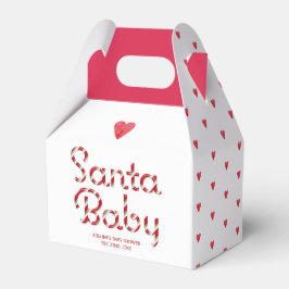 サンタベビークリスマスベビーシャワー愛用ボックス フェイバーボックス