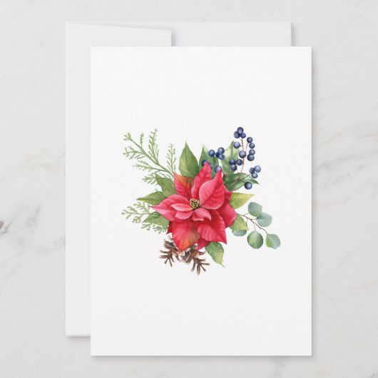 サンタベビークリスマスベビーシャワー招待状 招待状 (裏面)