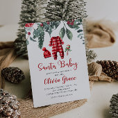 サンタベビークリスマスベビーシャワー招待状 招待状