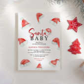 サンタベビークリスマスベビーシャワー招待状 招待状