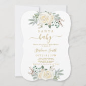 サンタベビークリスマスベビーシャワー招待状 招待状 (正面)