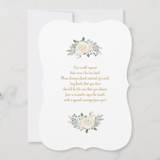 サンタベビークリスマスベビーシャワー招待状 招待状 (裏面)