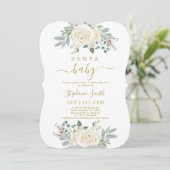 サンタベビークリスマスベビーシャワー招待状 招待状 (スタンド正面)