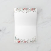 サンタベビークリスマスベビーシャワー男女兼用 サンキューカード (内部)