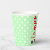 サンタベビークリスマスベビーシャワー紙カップ 紙コップ (右)