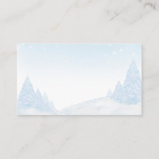 サンタベビークリスマスベビーシャワー エンクロージャーカード (裏面)