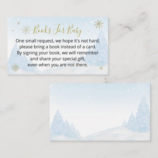 サンタベビークリスマスベビーシャワー エンクロージャーカード (正面/裏面)