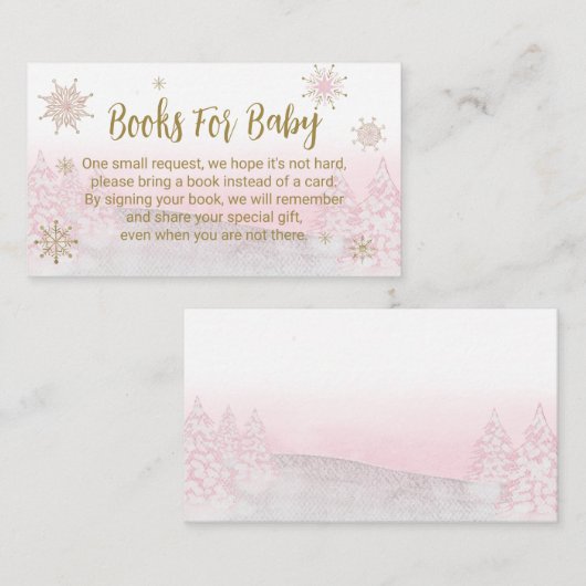 サンタベビークリスマスベビーシャワー エンクロージャーカード (正面/裏面)