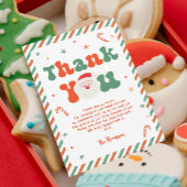 サンタベビークリスマスベビーシャワー サンキューカード