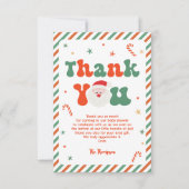 サンタベビークリスマスベビーシャワー サンキューカード (正面)