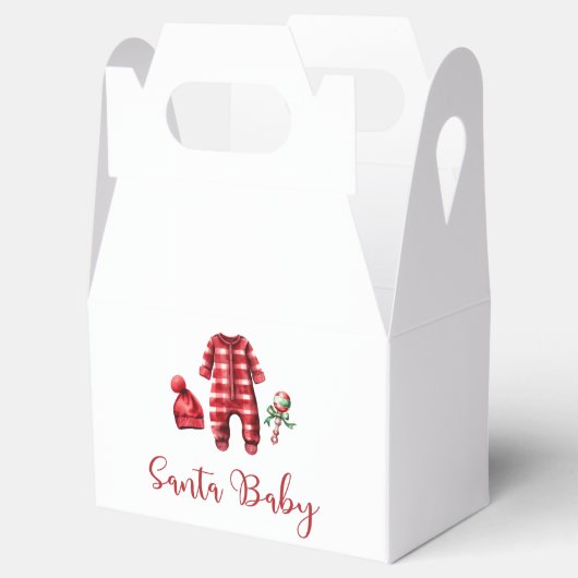 サンタベビークリスマスベビーシャワー フェイバーボックス (オープン)
