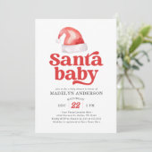 サンタベビークリスマスベビーシャワー 招待状 (スタンド正面)