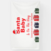 サンタベビークリスマスベビーシャワー 横断幕 (縦)