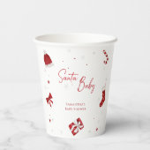 サンタベビークリスマスベビーシャワー 紙コップ (裏面)