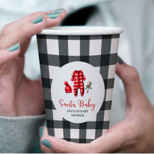 サンタベビークリスマスベビーシャワー 紙コップ