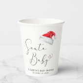 サンタベビークリスマスベビーシャワー 紙コップ (正面)