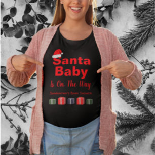 サンタベビークリスマスベビーシャワー Tシャツ