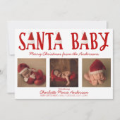 サンタベビークリスマスベビー発表 シーズンカード (正面)