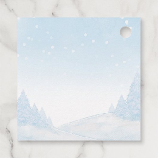 サンタベビークリスマスボーイ赤ちゃんシャワーありがとう フェイバータグ (裏面)