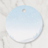 サンタベビークリスマスボーイ赤ちゃんシャワー フェイバータグ (裏面)