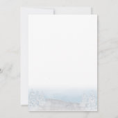 サンタベビークリスマスボーイ赤ちゃんシャワー 招待状 (裏面)